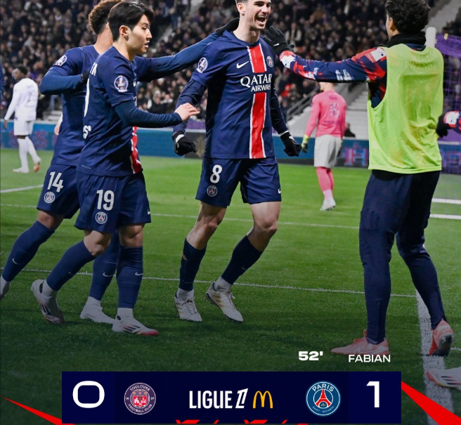 巴黎圣日耳曼客场失利，排名略有下滑